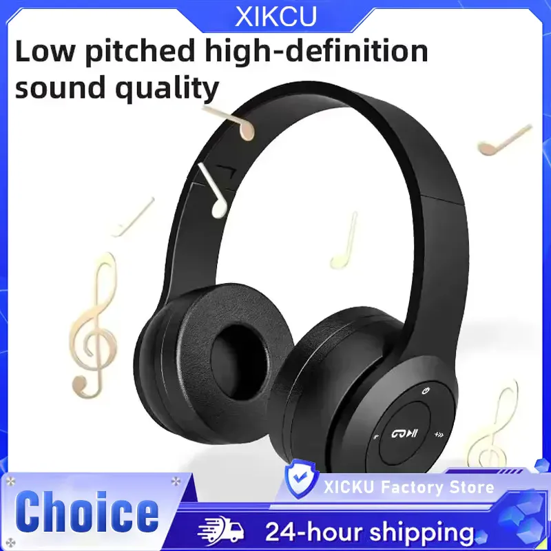 Fones de Ouvido Bluetooth Dobráveis 5.0 HiFi Portáteis