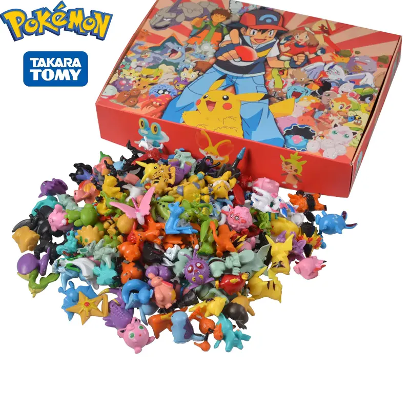 Formovie 144 Figuras de Pokémon estilo anime – ação e decoração
