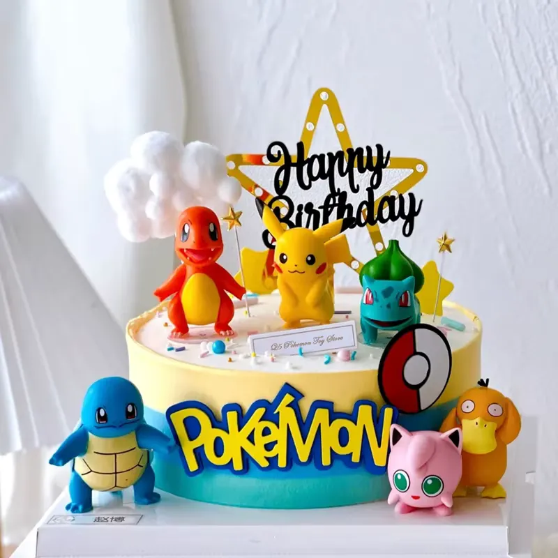 Formovie Conjunto 13 Peças Topper Bolo Pokémon – Pikachu