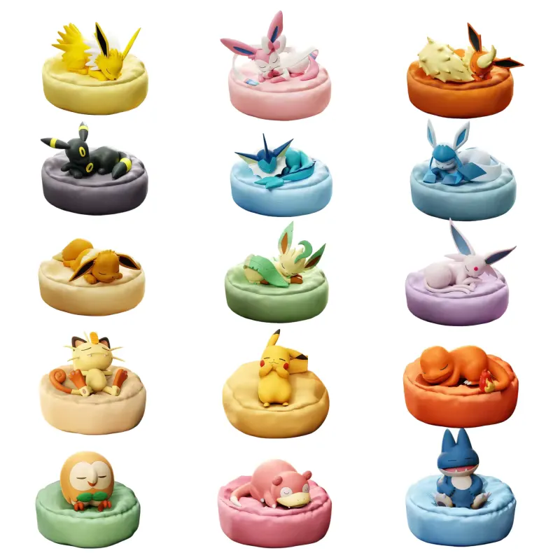 Formovie Figura de Ação Pokémon Sylveon, Umbreon e Charmander