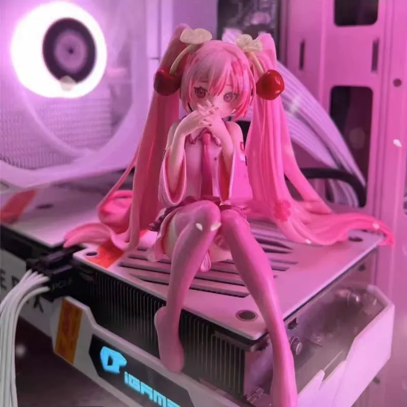 Formovie Hatsune Miku Figura de Ação Pink Dress – Colecionável