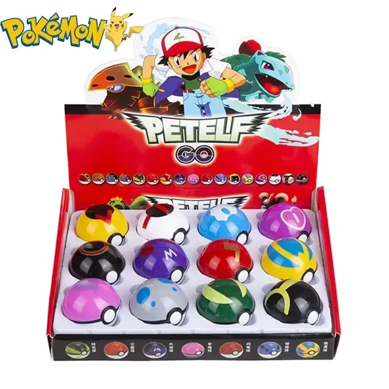 Formovie Poké Bola 12 peças – Figuras de Pokémon em PVC