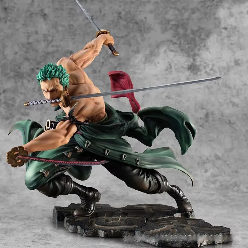 Formovie Zoro 10cm PVC – Miniatura Anime 3 lâminas