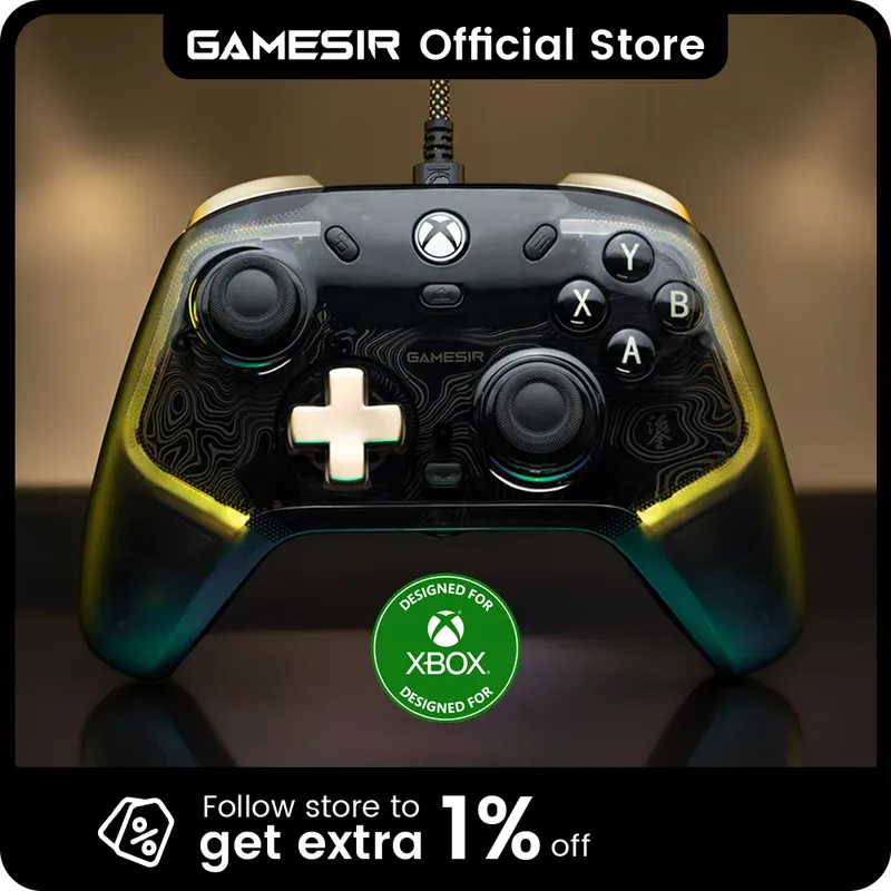 GameSir Kaleid Flux com Fio para Xbox - Joystick Hall