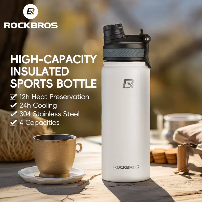 Rockbros Garrafa Térmica 304 Antiderrapante para Esportes