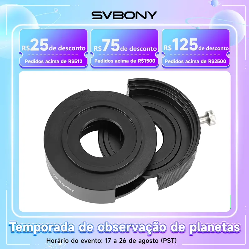 SVBONY SV226 - Gaveta de Filtro para Astronomia