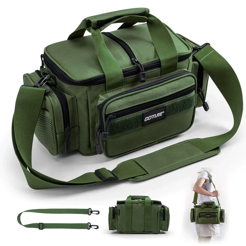 Goture Bolsa de Pesca Oxford 38L com Alça de Ombro