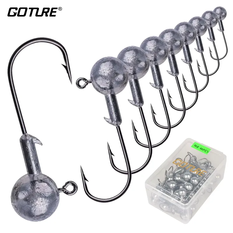 Goture Cabeça de Chumbo para Pesca 0.6g a 20g