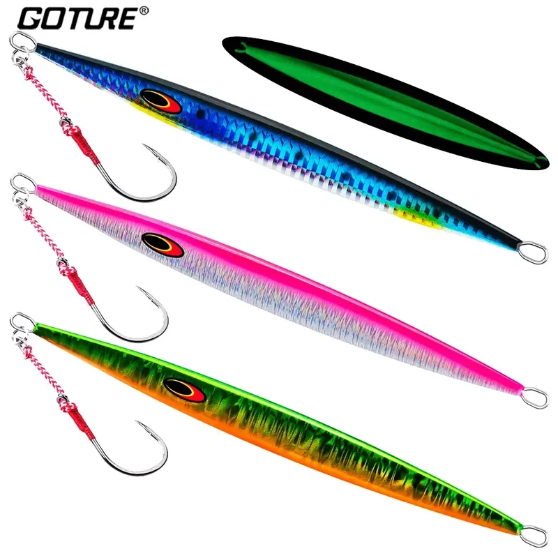 Goture Colher de Pesca Metal 100-200g Isca Artificial