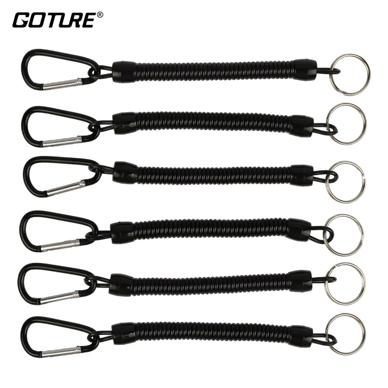 Goture Cordão de Pesca Retrátil 100cm Preto - Kit 6 Peças