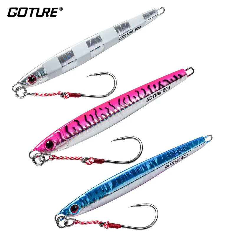 Goture Isca Artificial Jigbait Luminoso 60g a 150g