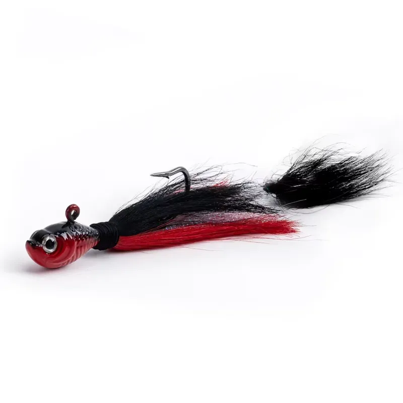 Goture Isca Bucktail com Anzol de Chumbo - Pesca de Robalo