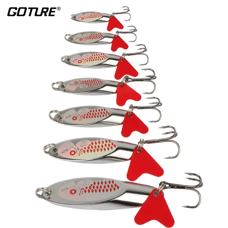 Goture Isca Spinner Metal 5g a 28g para Pesca