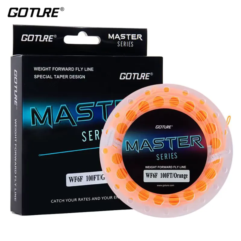 Goture Linha de Pesca com Mosca 90ft/100ft WF