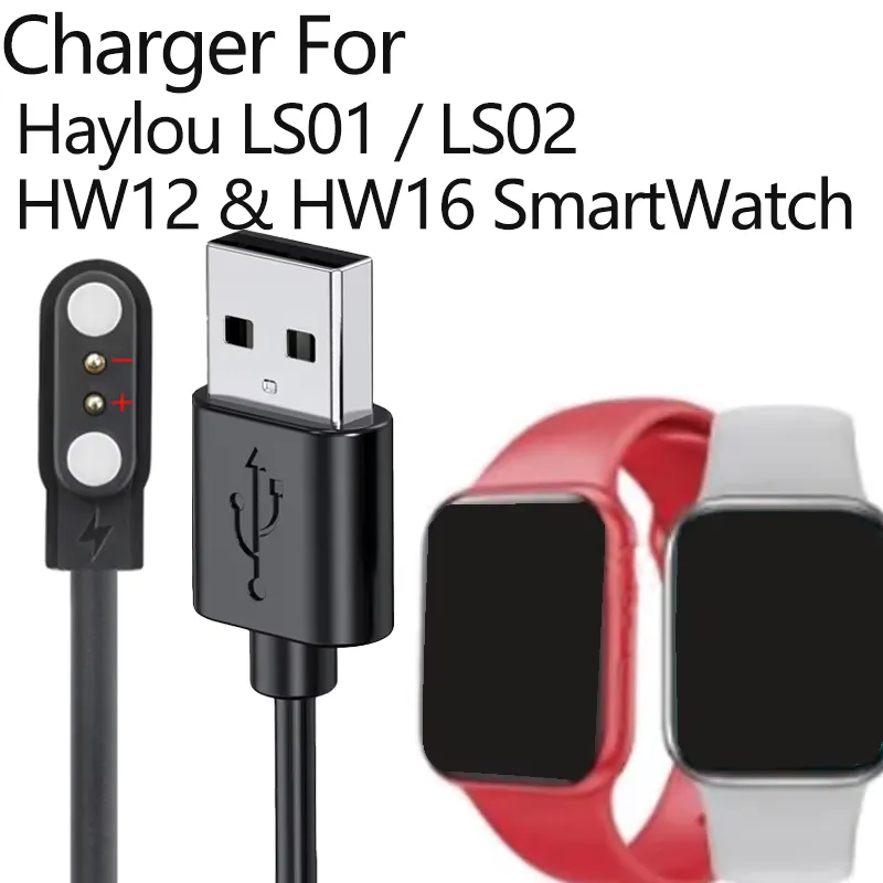 Haylou Carregador USB Magnético 2 Pinos para Smartwatch HW12/HW16