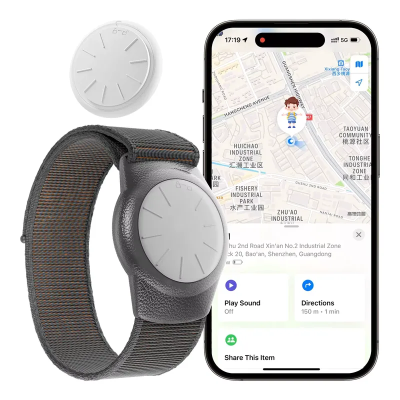 HONGTOP Pulseira GPS à prova d'água para crianças – iOS