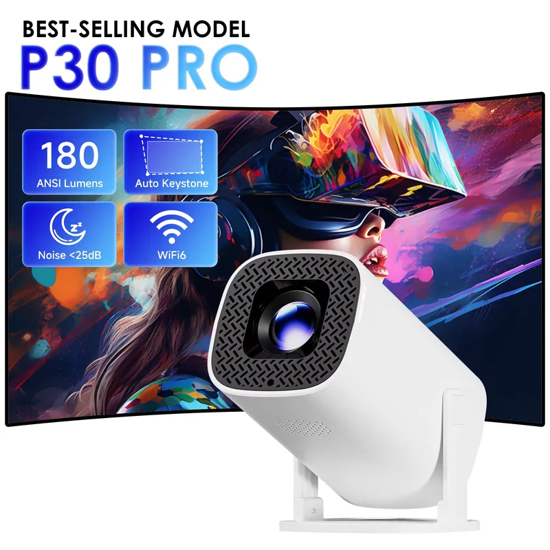 HONGTOP Topsion P30 Pro – Mini Projetor 4K HD Android 14 Wi‑Fi 6