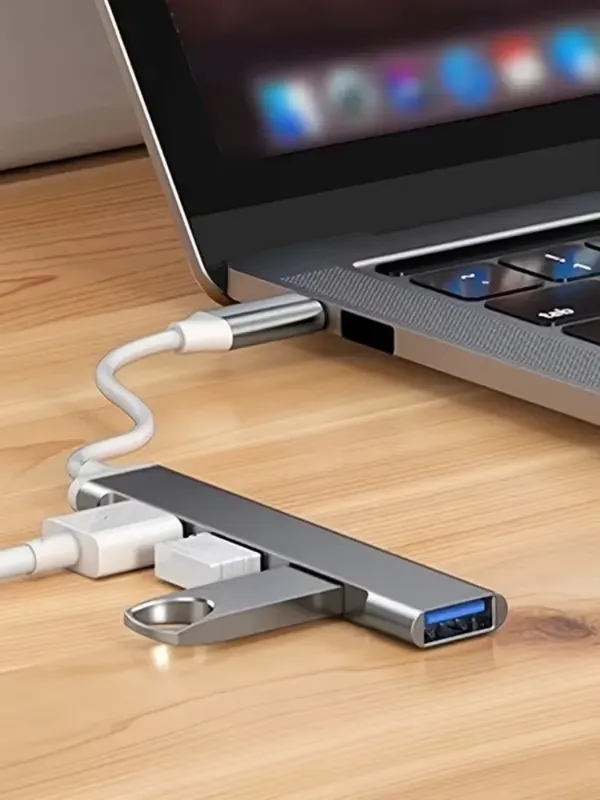 Lenovo Hub USB Tipo C 4 Portas Adaptador OTG