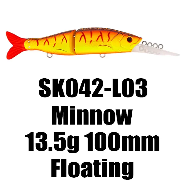 SeakNight SK042 Isca Articulada Minnow 10cm Flutuante