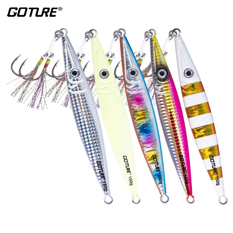 Goture Jig de Pesca Água Salgada 80g a 250g