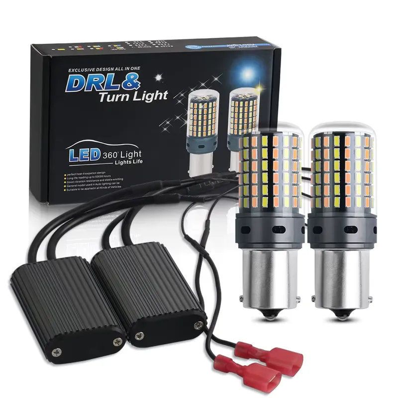 KALADA Kit 2 Lâmpadas LED 1156/7440/BA15S P21W para Carro
