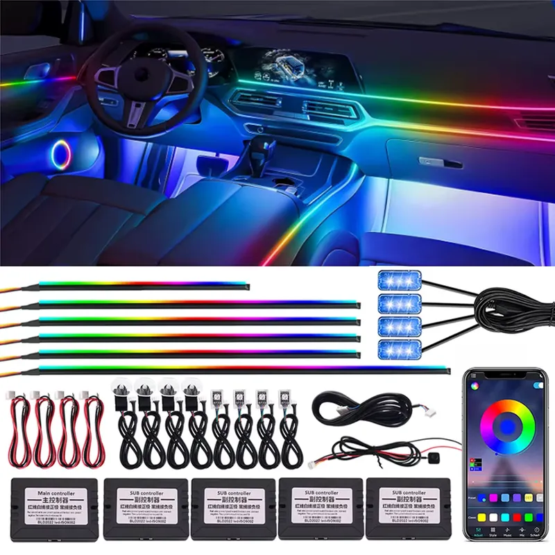 KALADA Luz Ambiente 18 em 1 RGB 64 cores – App
