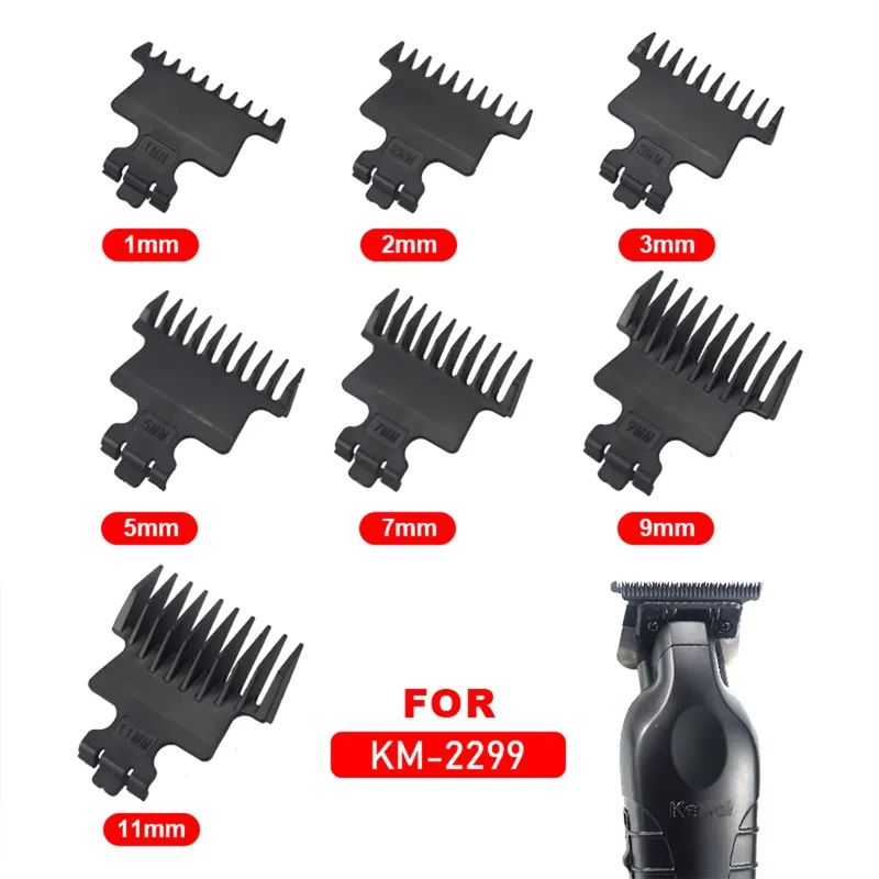 Kemei Pentes Guia Profissionais 1-11mm para Aparador de Cabelo