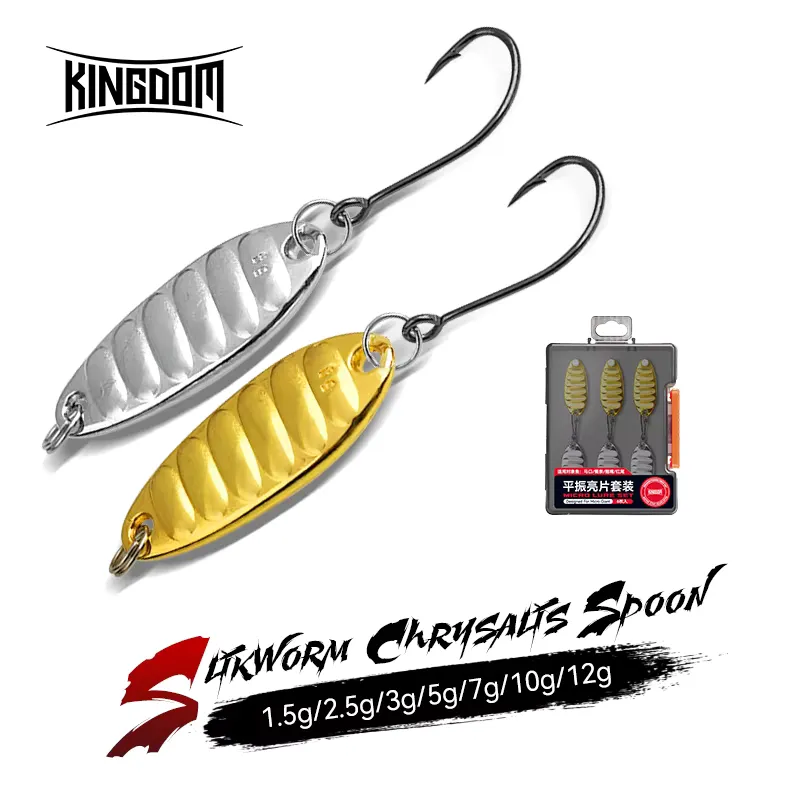 Kingdom Colher de Pesca 1.5g a 7g - Isca Metal com Reflexo