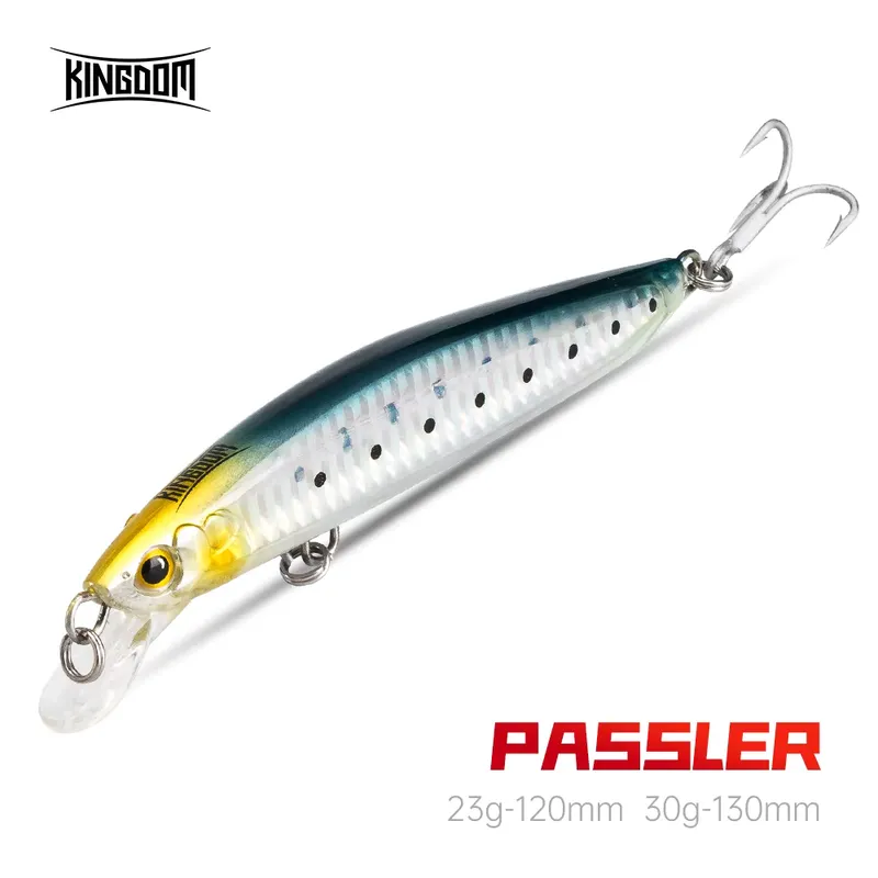 Kingdom Isca Artificial Jerkbait Minnow 120mm e 130mm