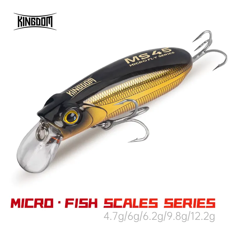 Kingdom Isca Artificial Minnow Flutuante 4,7g a 12,2g