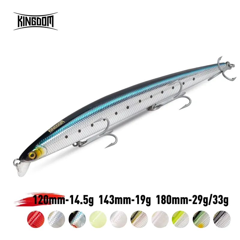 Kingdom Isca Artificial Minnow 14,5g a 29g para Pesca