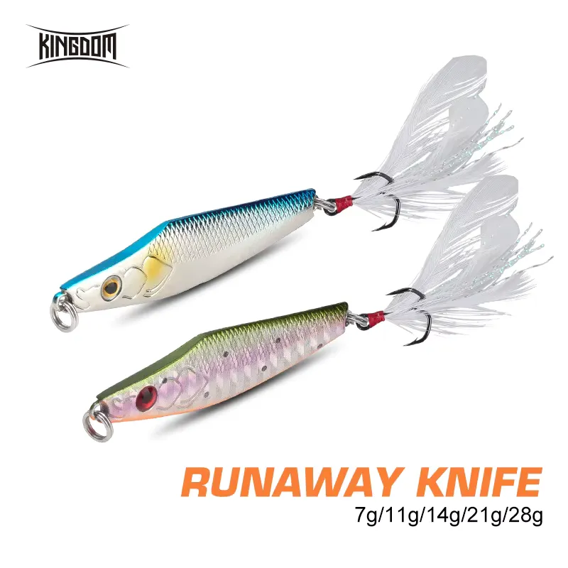 Kingdom Isca Metal 7g a 28g Afundante para Pesca