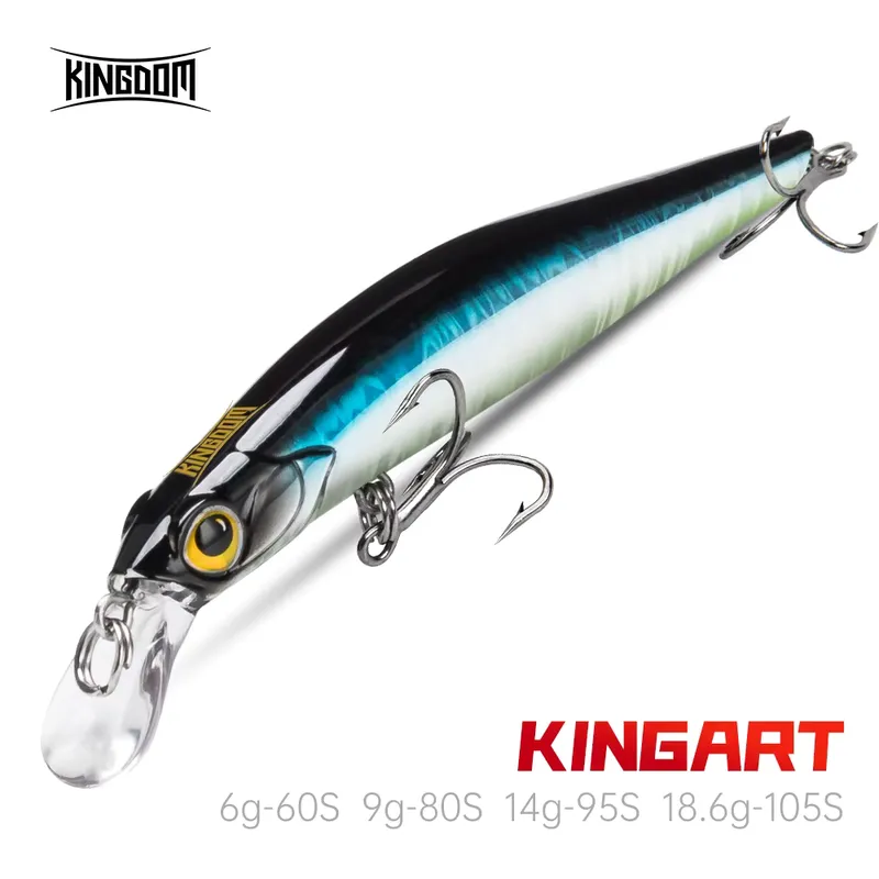 Kingdom Isca Afundadora Minnow 6g a 18,6g para Pesca