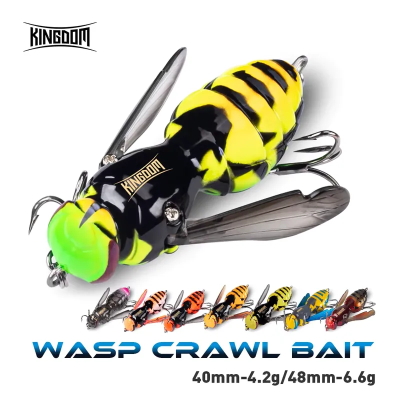 Kingdom Isca Artificial Wobbler Flutuante para Pesca