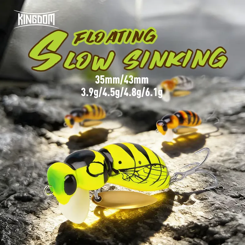 Kingdom Wasp Minnow 35-43mm - Isca Flutuante para Bass