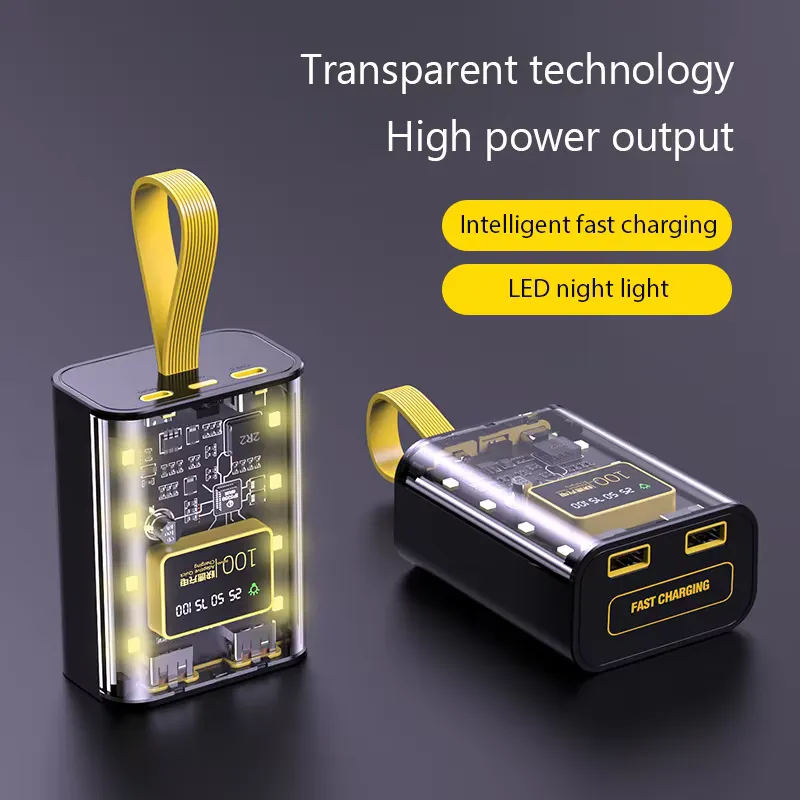 Kit 3x18650 Caixa de Carregador DIY - Power Bank com LED Noturna