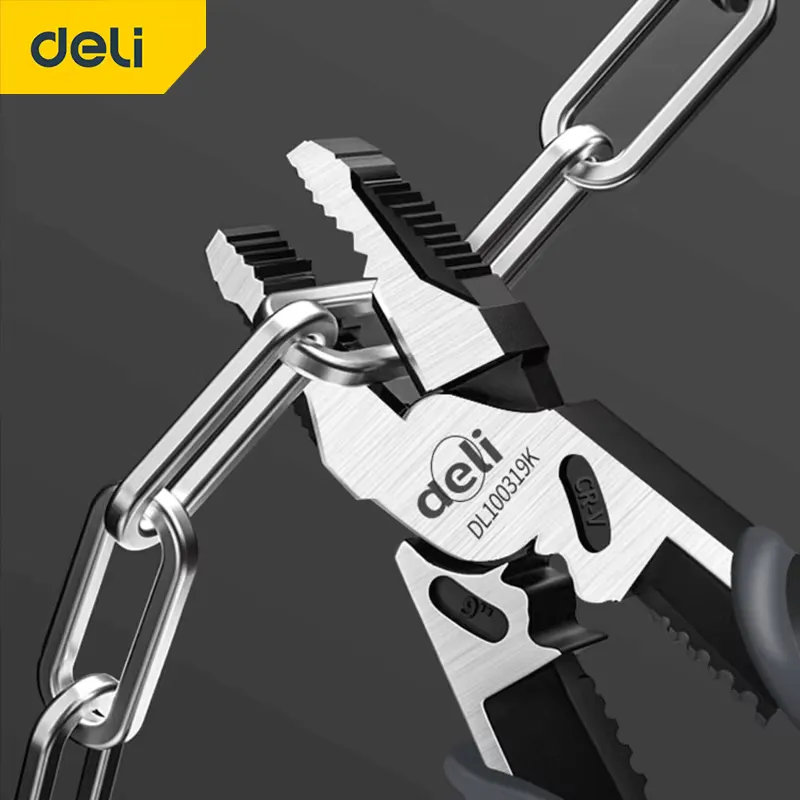 Deli Kit Alicate Multifuncional 6 em 1 para Eletricista