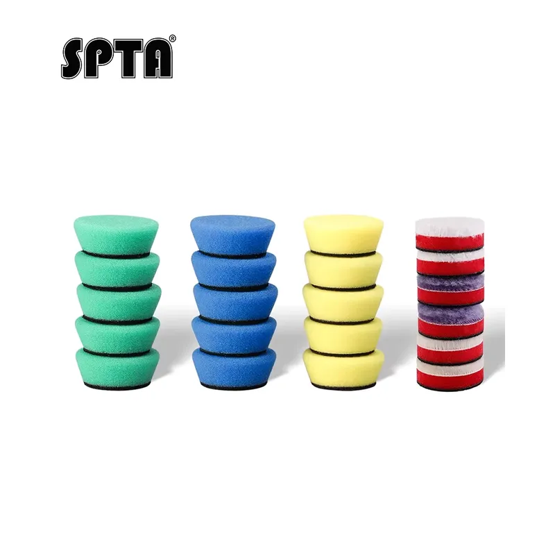 SPTA Kit Almofadas Polimento Carro 1.5 e 2 Polegadas