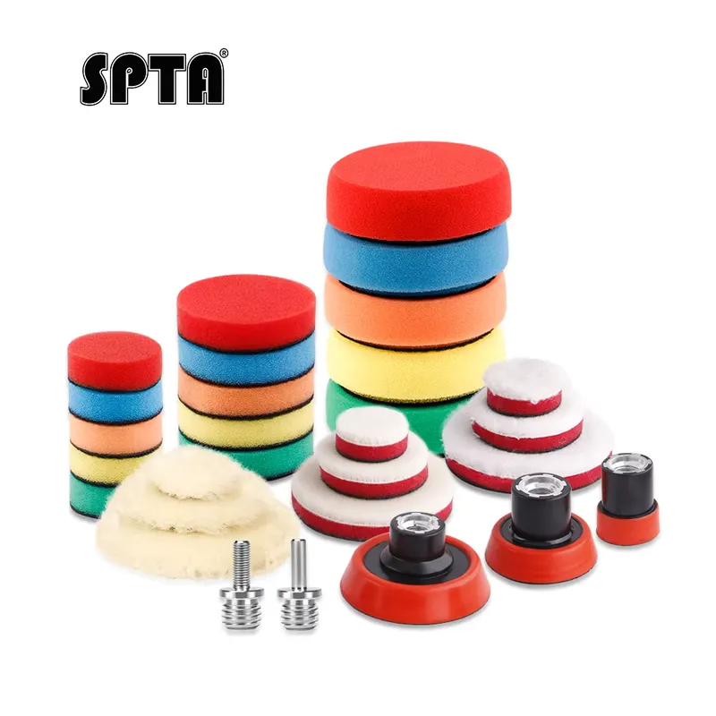 SPTA Kit 29 Almofadas Polimento Carro 1" 2" 3"