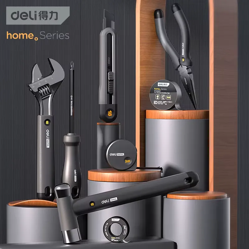 Deli Kit Ferramentas Domésticas 8 Peças Completo