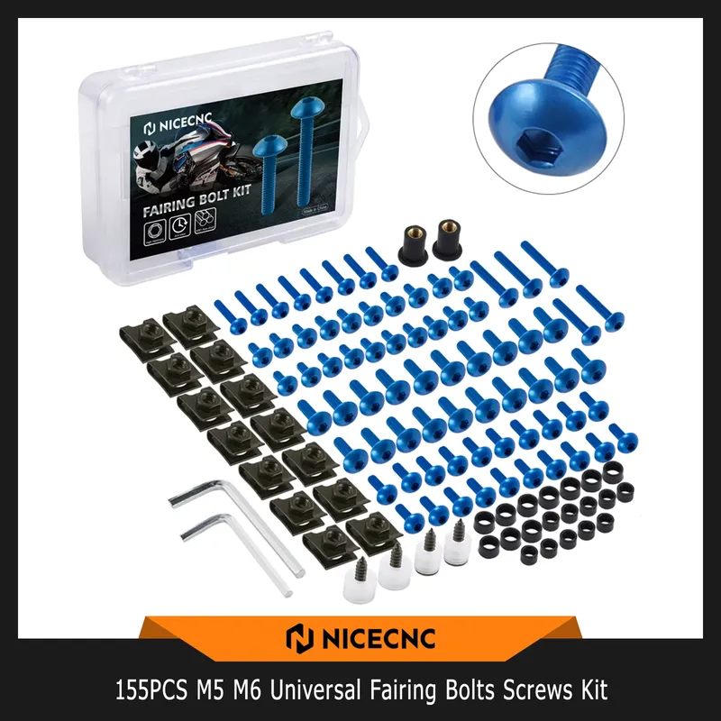 Nicecnc Kit 155 Parafusos M5 M6 Carenagem Yamaha MT