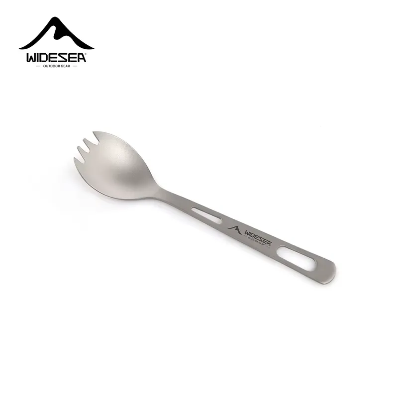 Widesea Kit Utensílios Camping - Talheres Titânio Portátil