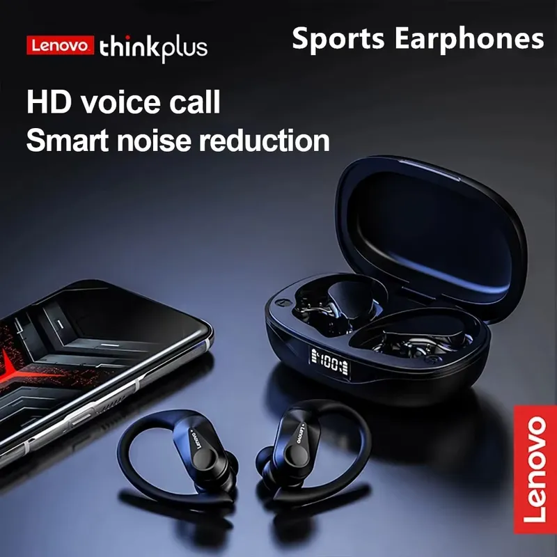 Lenovo LP75 Fones Bluetooth Esportivos Sem Fio com Microfone
