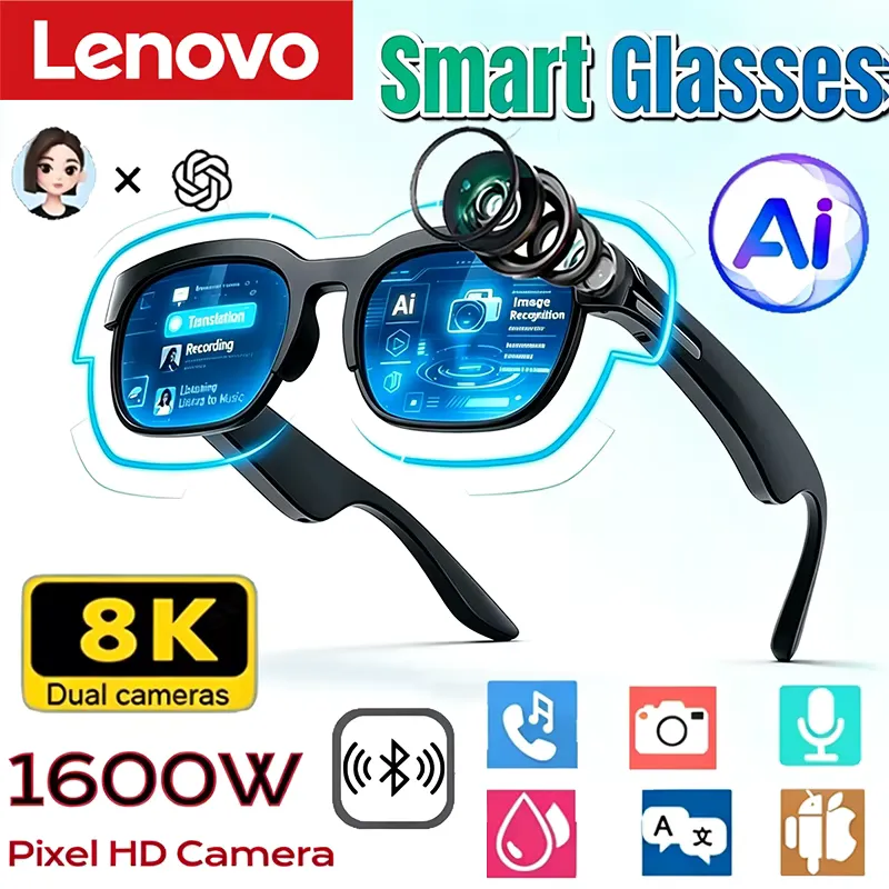 Lenovo Óculos Inteligentes com IA e Tradução em Tempo Real