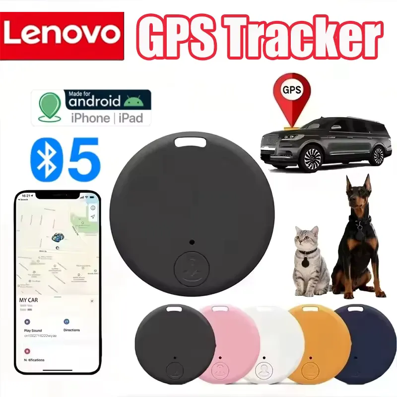 Lenovo Rastreador GPS Bluetooth - Localizador Anti-Perda