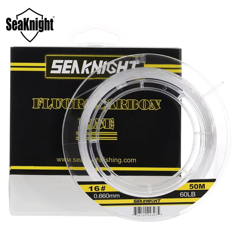 SeakNight Linha de Pesca Fluorocarbono 50M 100M