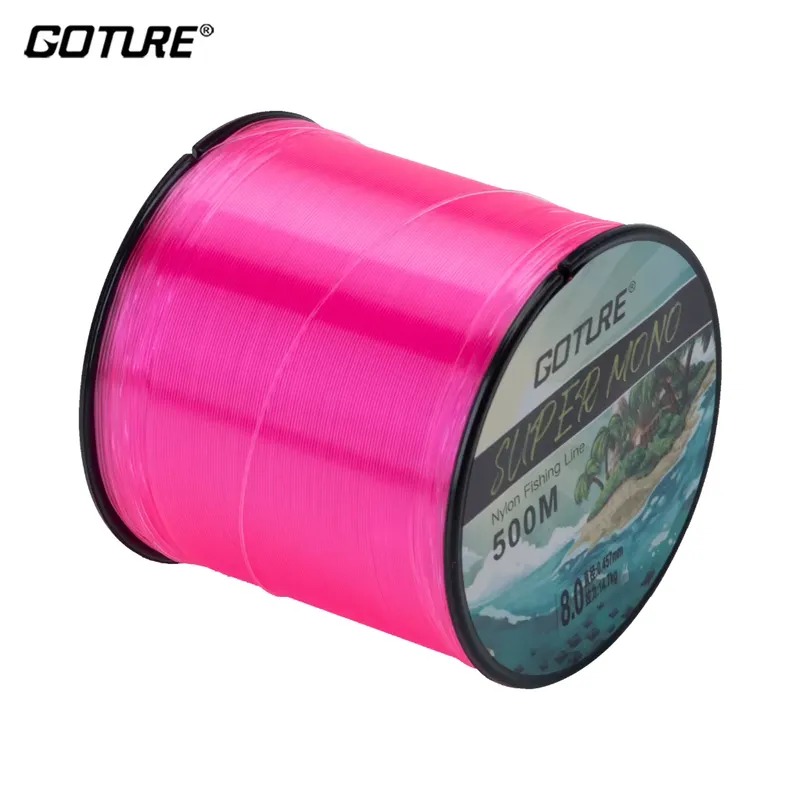 Goture Linha de Pesca Monofilamento 500m - 5.9 a 32.3LB