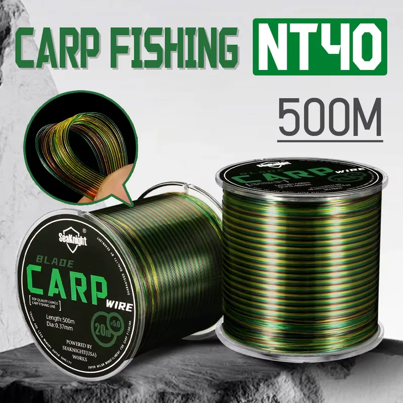 SeakNight Linha de Pesca Mono 500M Carpa 10-25LB