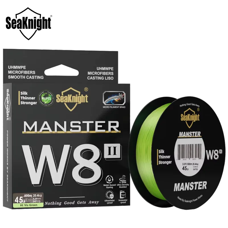 SeakNight W8 II 500M - Linha de Pesca 8 Fios PE