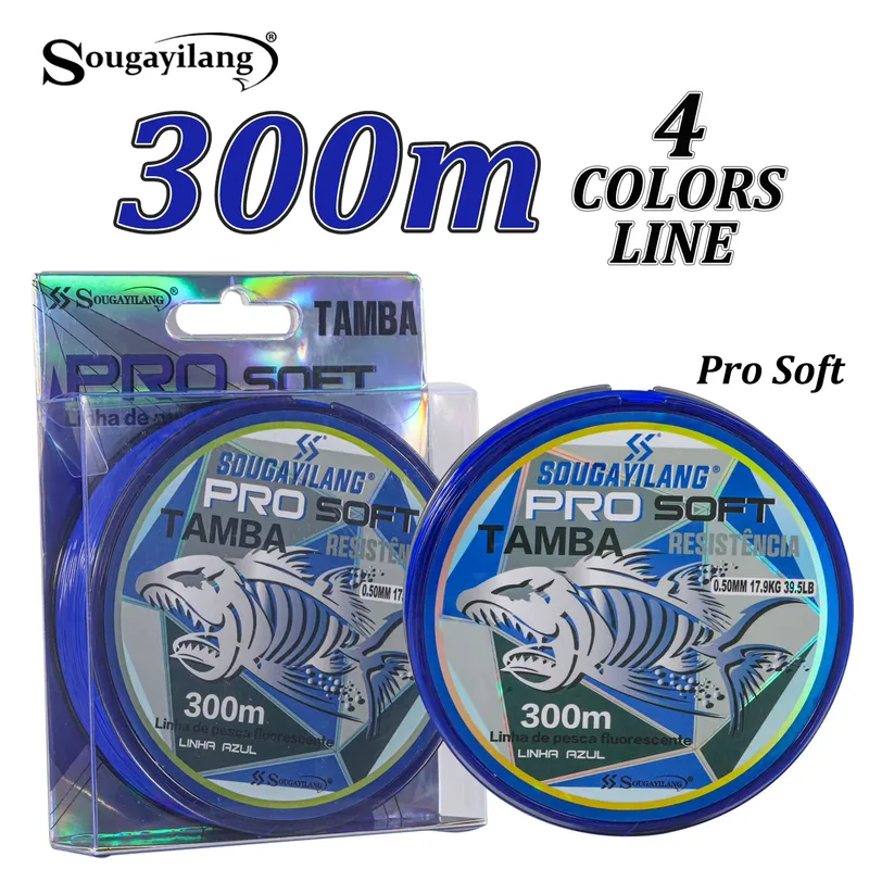 Sougayilang Linha de Pesca 300m Nylon Profissional